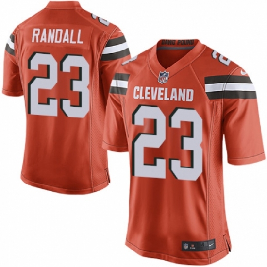 Men's Nike Cleveland Browns #23 Damarious Randall Game Orange Alternate NFL Jersey - Ujersey