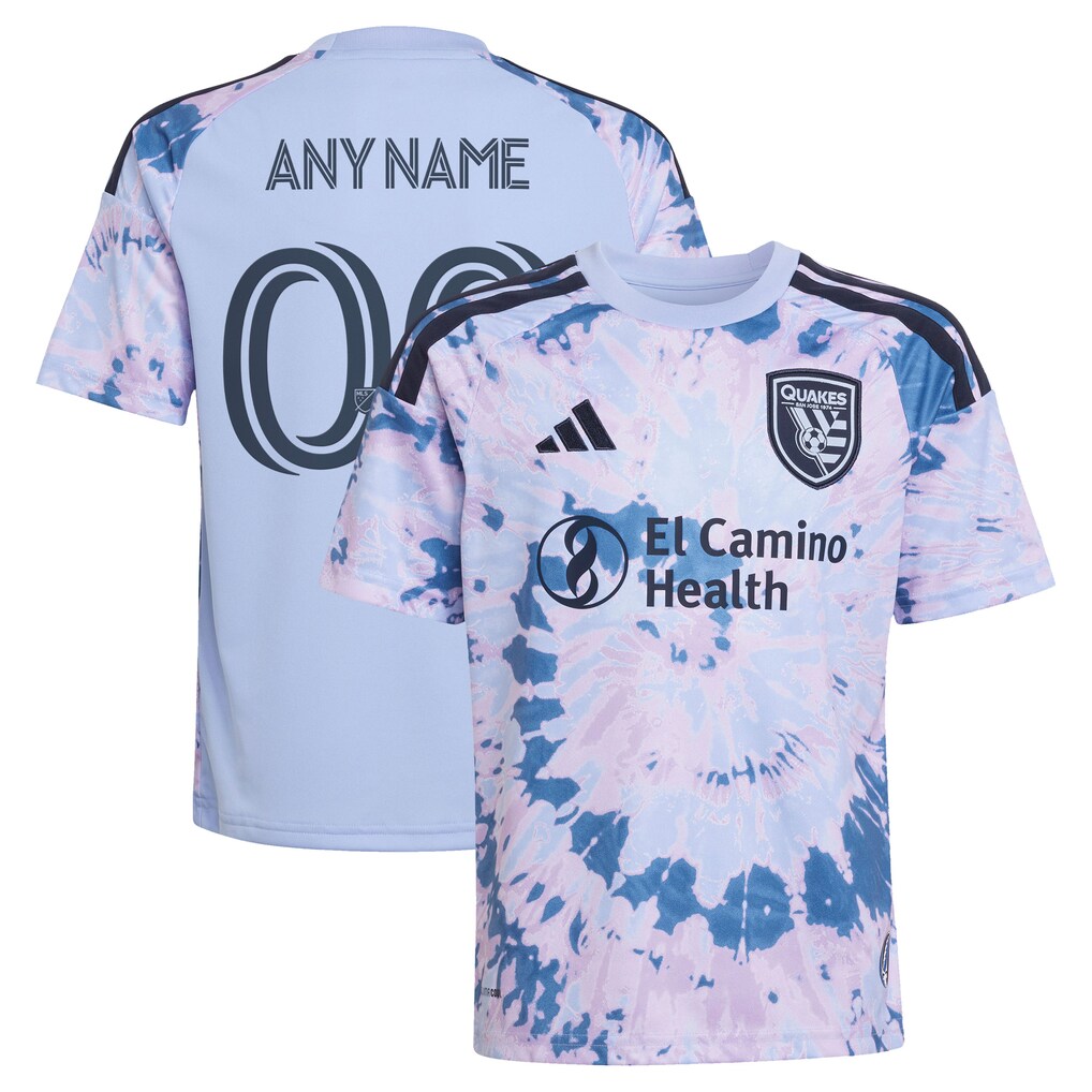 Youth San Jose Earthquakes adidas Light Blue 2026 The Dead Kit Replica Custom Jersey - Ujersey