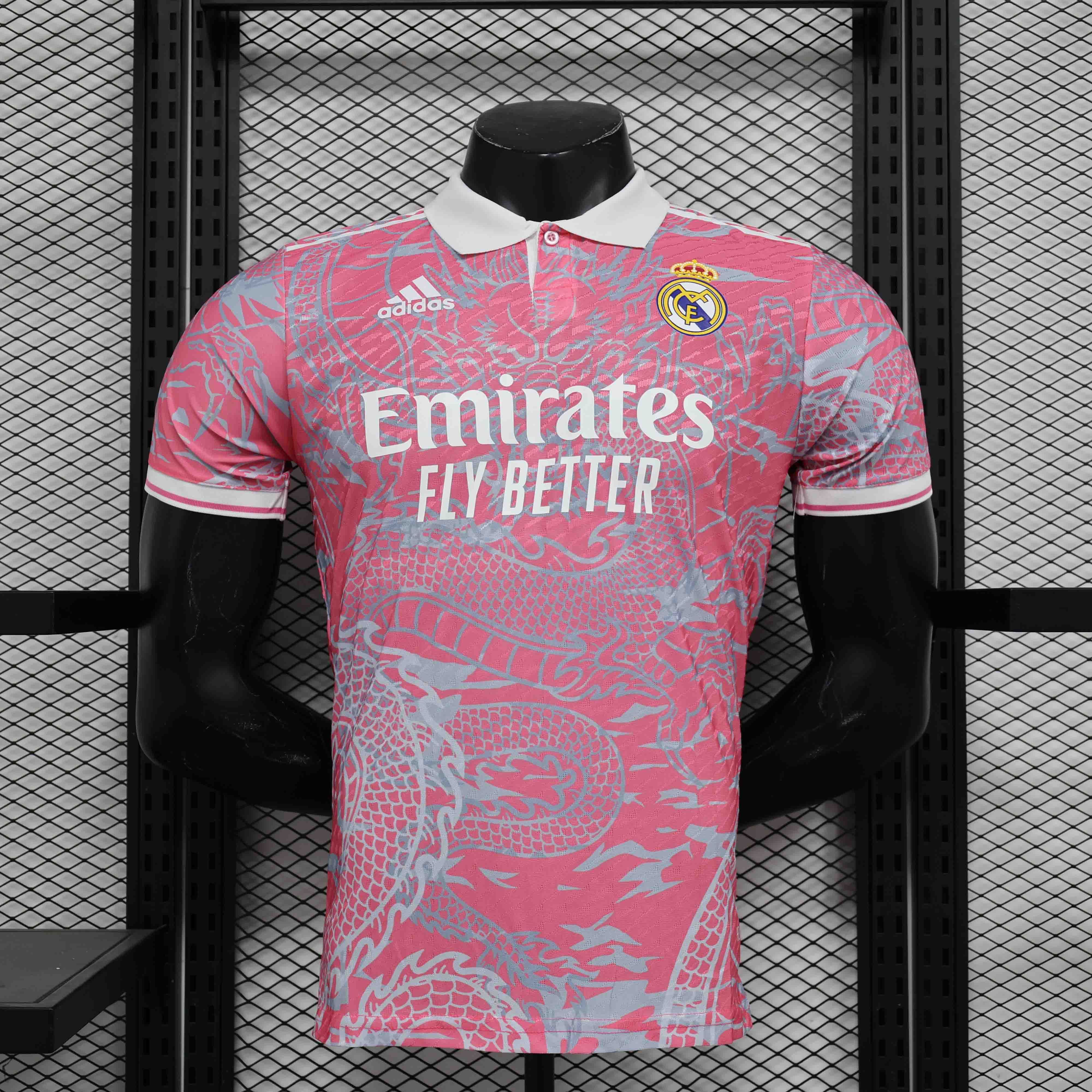Real Madrid Soccer Jersey Dragon Pink Special Edition Shirt 2024/25 - U-jersey
