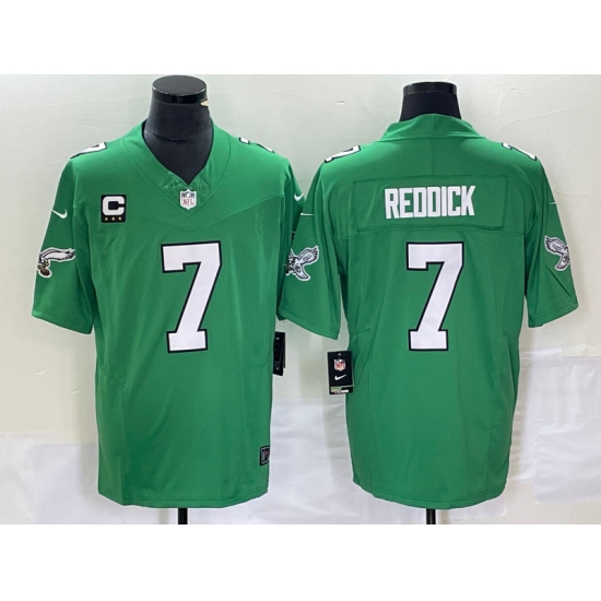 Men's Nike Philadelphia Eagles #7 Haason Reddick Green 2023 F.U.S.E. Vapor Untouchable With C Stitched Football Jersey - Ujersey