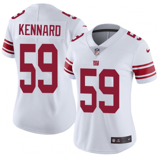 Women's Nike New York Giants #59 Devon Kennard White Vapor Untouchable Limited Player NFL Jersey - Ujersey