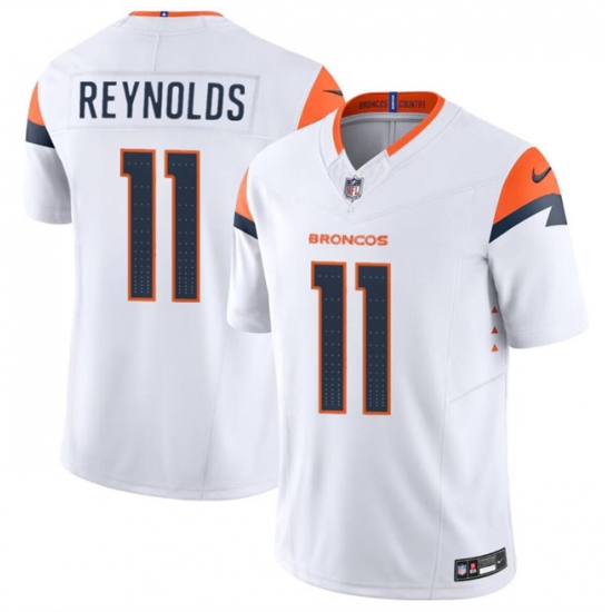 Men's Denver Broncos #11 Josh Reynolds White 2024 F.U.S.E. Vapor Limited Football Stitched Jersey - Ujersey