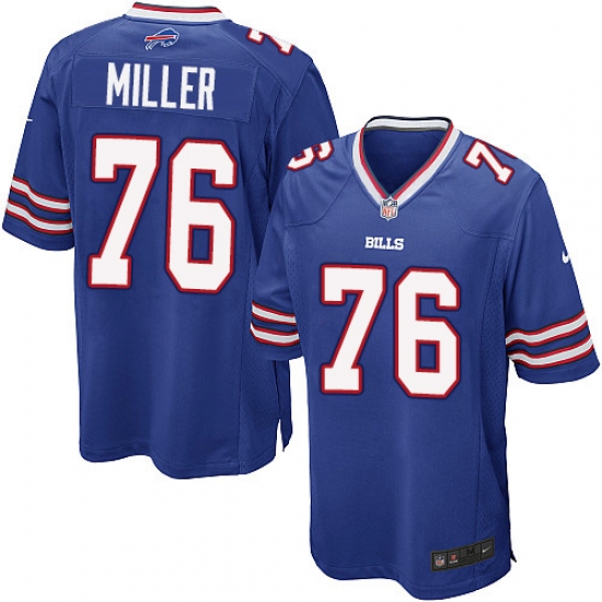 Men's Nike Buffalo Bills #76 John Miller Game Royal Blue Team Color NFL Jersey - Ujersey