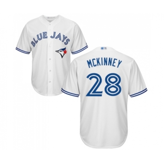 Youth Toronto Blue Jays #28 Billy McKinney Replica White Home Baseball Jersey - Ujersey