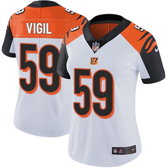 Women's Nike Cincinnati Bengals #59 Nick Vigil Vapor Untouchable Limited White NFL Jersey - Ujersey