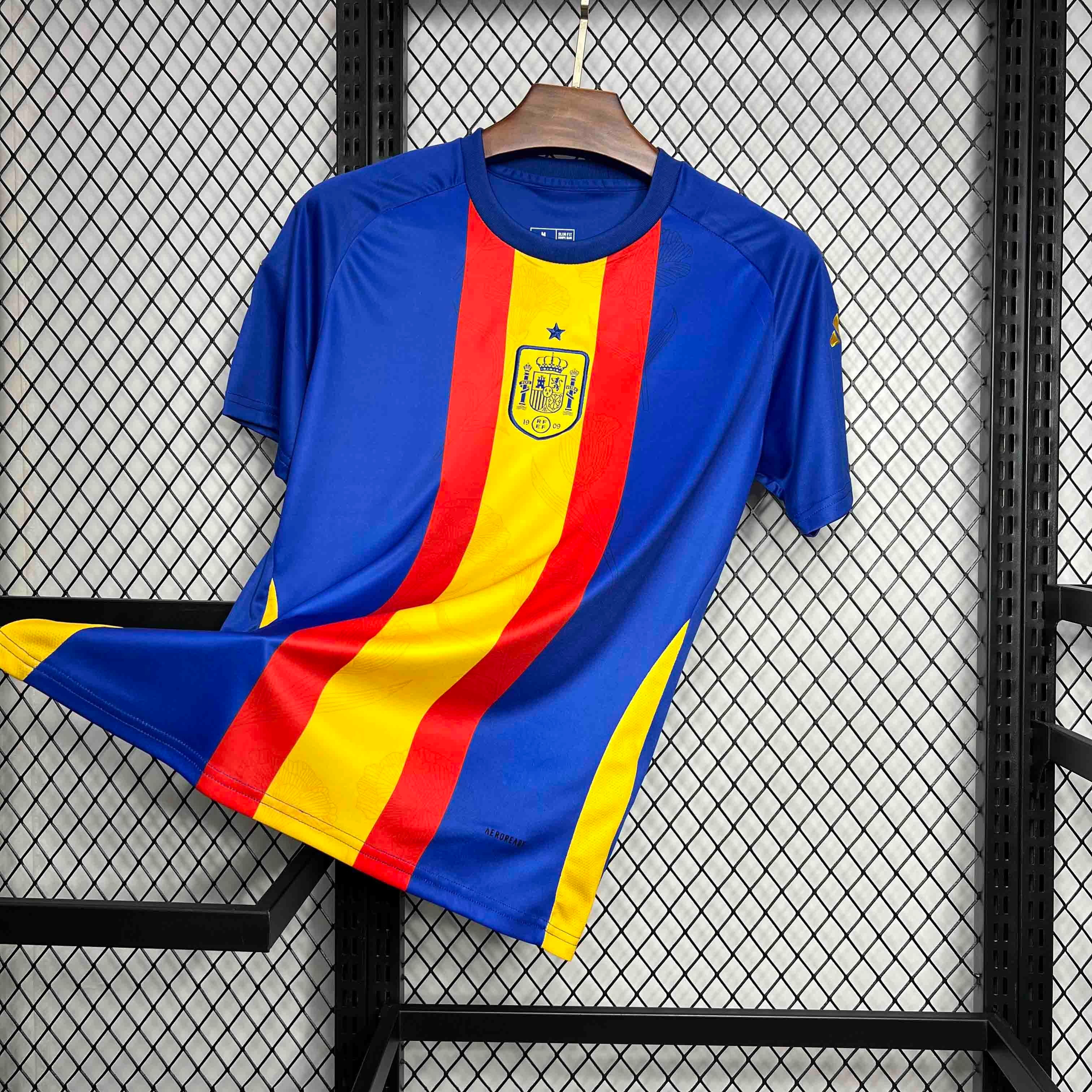 Spain Soccer Jersey Training Custom Shirt 2024 - ujerseystore