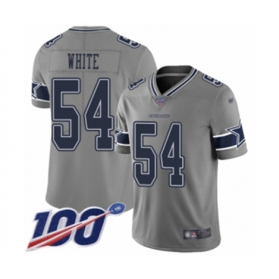 Youth Dallas Cowboys #54 Randy White Limited Gray Inverted Legend 100th Season Football Jersey - Ujersey