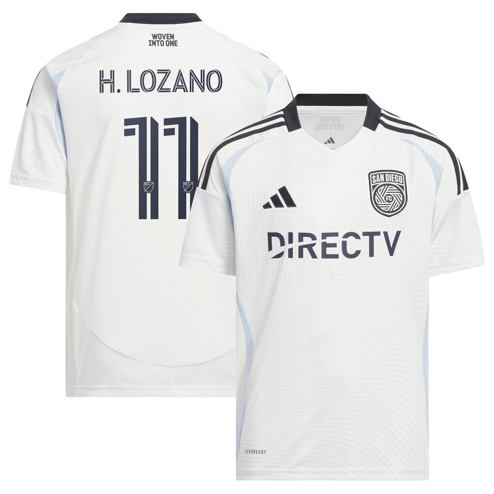 Youth Hirving Lozano adidas White 2025 Woven Into One Replica Player Jersey - Ujersey