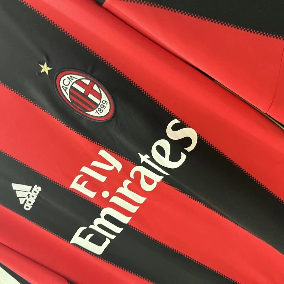 AC Milan Retro Soccer Jersey Home Long Sleeve Custom Shirt 2010/11 - ujerseystore