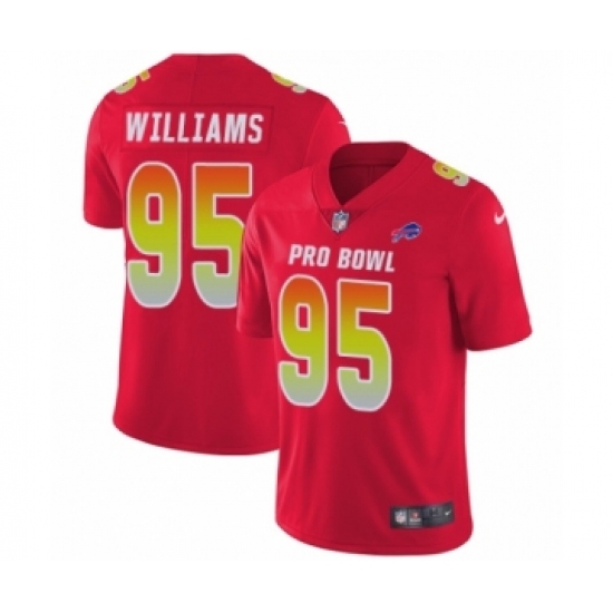 Men's Nike Buffalo Bills #95 Kyle Williams Limited Red AFC 2019 Pro Bowl NFL Jersey - Ujersey