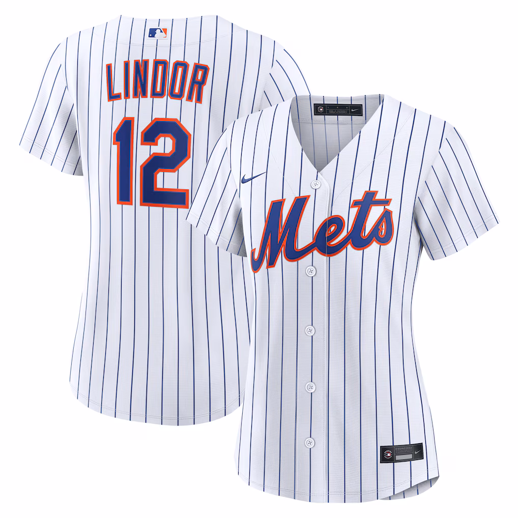 Women's New York Mets Francisco Lindor Nike White Home Replica Jersey - SUjersey01