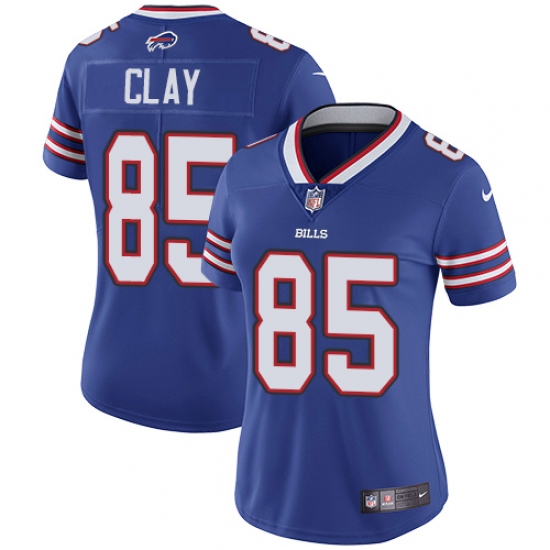 Women's Nike Buffalo Bills #85 Charles Clay Royal Blue Team Color Vapor Untouchable Limited Player NFL Jersey - Ujersey