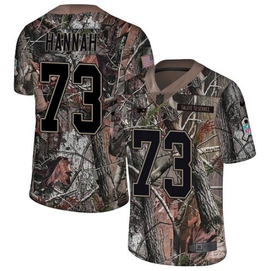 Youth Nike New England Patriots #73 John Hannah Camo Untouchable Limited NFL Jersey - Ujersey
