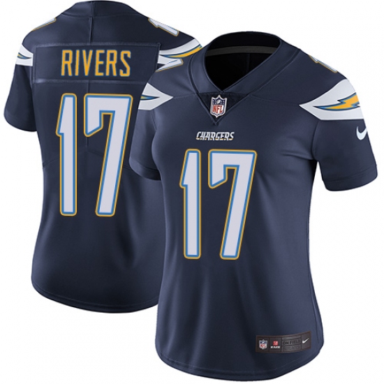 Women's Nike Los Angeles Chargers #17 Philip Rivers Elite Navy Blue Team Color NFL Jersey - Ujersey
