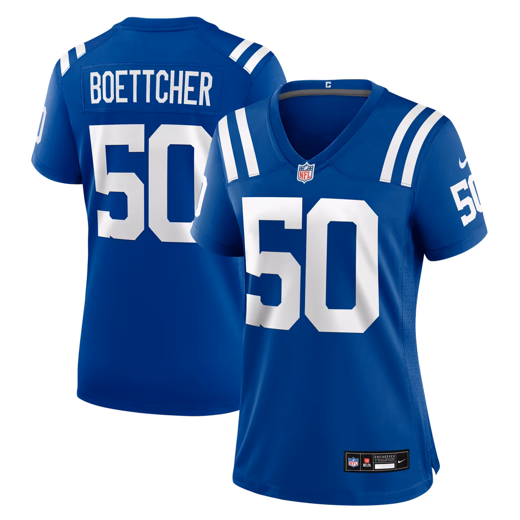 Women's Indianapolis Colts Bryce Boettcher Nike Royal Team Game Jersey