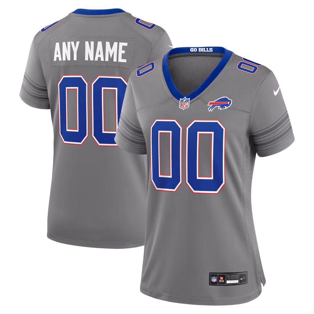 Women's Buffalo Bills Nike Gray Nickel City Custom Game Jersey - Ujersey