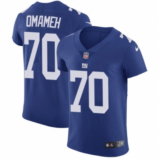 Men's Nike New York Giants #70 Patrick Omameh Royal Blue Team Color Vapor Untouchable Elite Player NFL Jersey - Ujersey