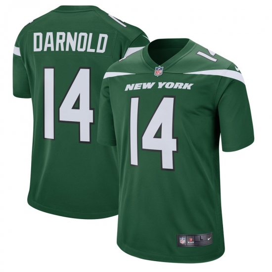 Men's New York Jets #14 Sam Darnold Nike Green Player Game Jersey - Ujersey