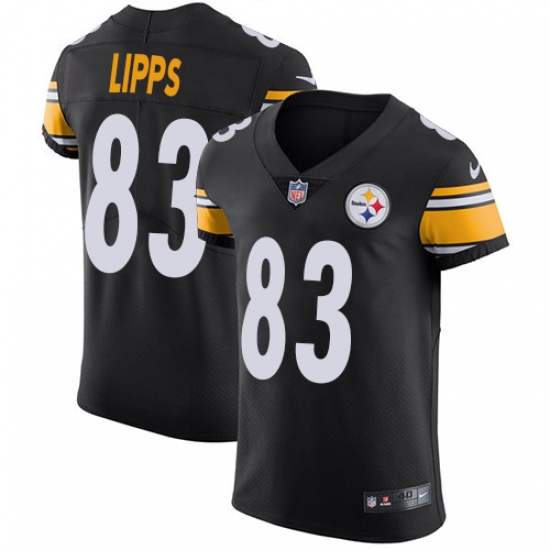 Men's Nike Pittsburgh Steelers #83 Louis Lipps Black Team Color Vapor Untouchable Elite Player NFL Jersey - Ujersey