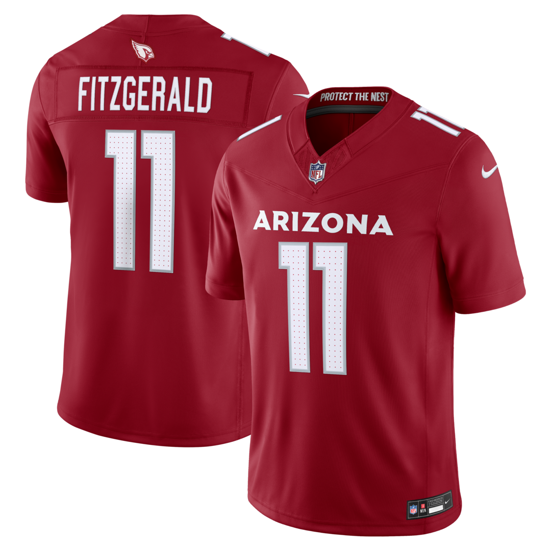 Men's Arizona Cardinals Larry Fitzgerald Nike Cardinal Vapor F.U.S.E. Stitched Retired Limited Jersey - Ujersey