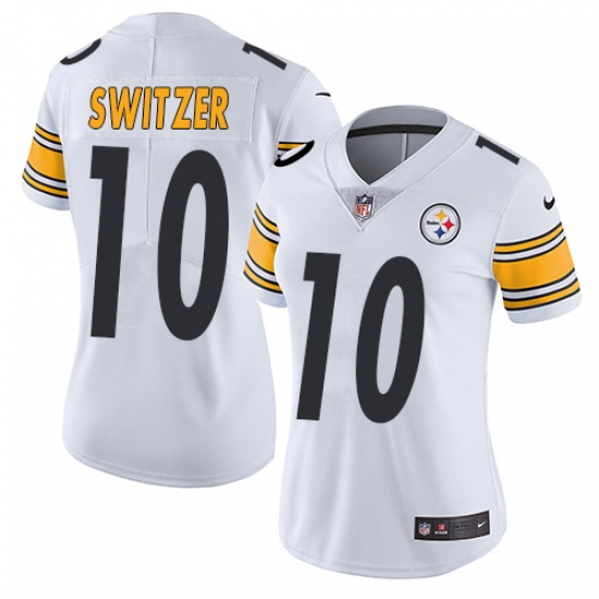 Women Nike Pittsburgh Steelers #10 Ryan Switzer White Vapor Untouchable Limited Player NFL Jersey - Ujersey