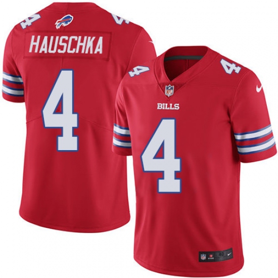 Men's Nike Buffalo Bills #4 Stephen Hauschka Elite Red Rush Vapor Untouchable NFL Jersey - Ujersey