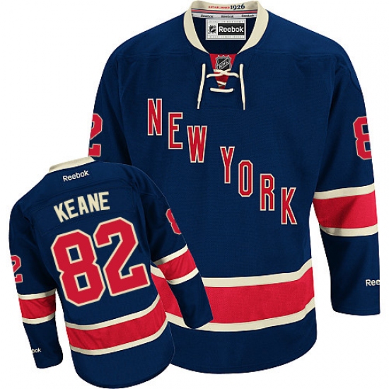 Youth Reebok New York Rangers #82 Joey Keane Authentic Navy Blue Third NHL Jersey - Ujersey
