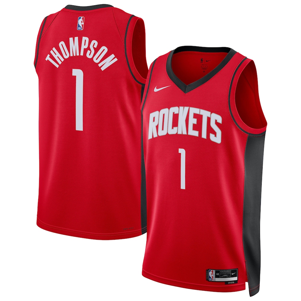 Unisex Houston Rockets Amen Thompson Nike Red Swingman Player Jersey - Icon Edition - ujerseystore