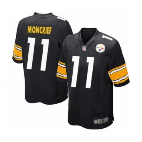 Men's Pittsburgh Steelers #11 Donte Moncrief Game Black Team Color Football Jersey - Ujersey