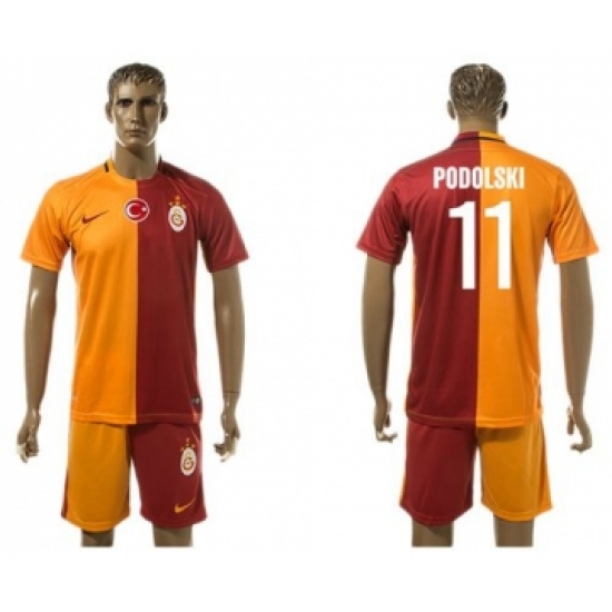 Galatasaray SK #11 Podolski Home Soccer Club Jersey