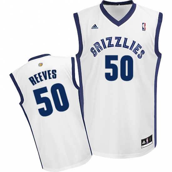 Men's Adidas Memphis Grizzlies #50 Bryant Reeves Swingman White Home NBA Jersey - Ujersey