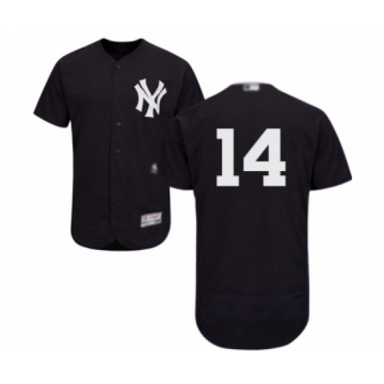 Men's New York Yankees #14 Tyler Wade Navy Blue Alternate Flex Base Authentic Collection Baseball Player Jersey - Ujersey