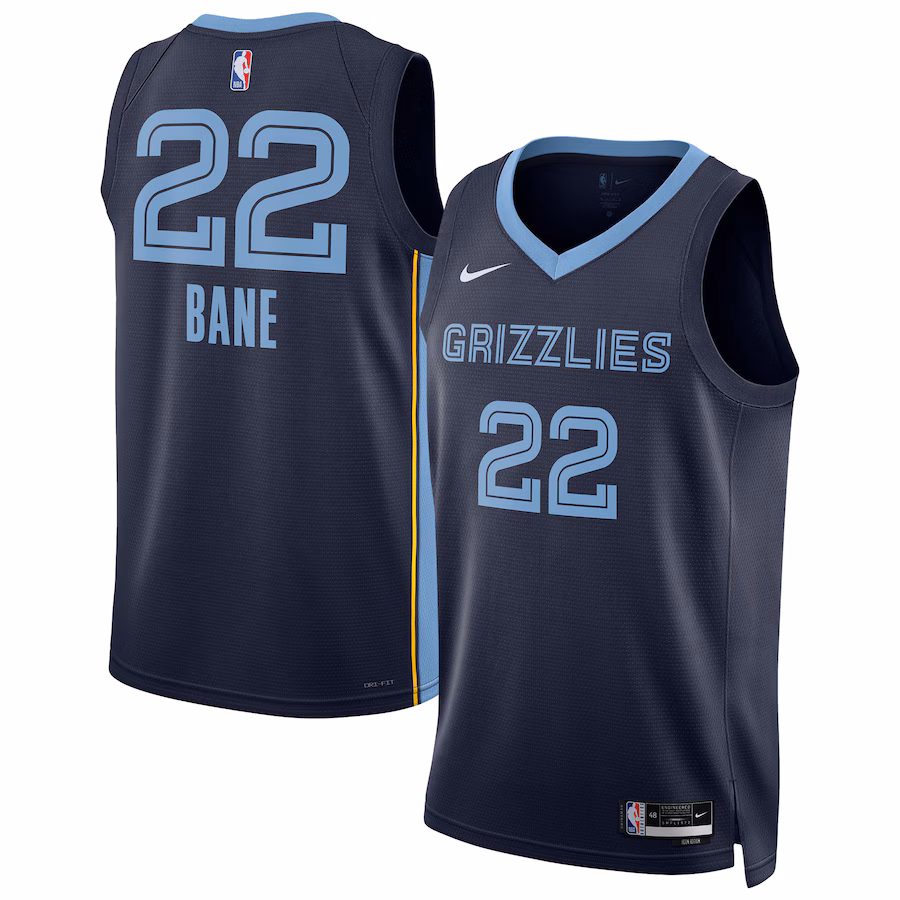 Unisex Memphis Grizzlies Desmond Bane Nike Navy Swingman Player Jersey - Icon Edition - Ujersey NHL