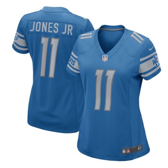 Women's Nike Detroit Lions #11 Marvin Jones Jr Game Light Blue Team Color NFL Jersey - Ujersey
