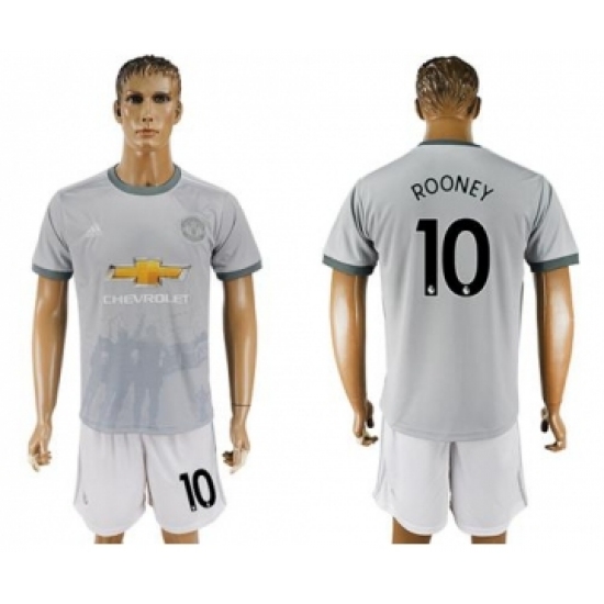 Manchester United #10 Rooney Sec Away Soccer Club Jersey