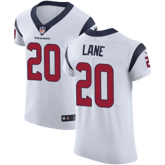 Men's Nike Houston Texans #20 Jeremy Lane White Vapor Untouchable Elite Player NFL Jersey - Ujersey