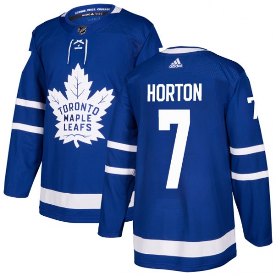 Youth Adidas Toronto Maple Leafs #7 Tim Horton Authentic Royal Blue Home NHL Jersey