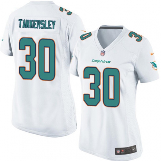 Women's Nike Miami Dolphins #30 Cordrea Tankersley Game White NFL Jersey - Ujersey