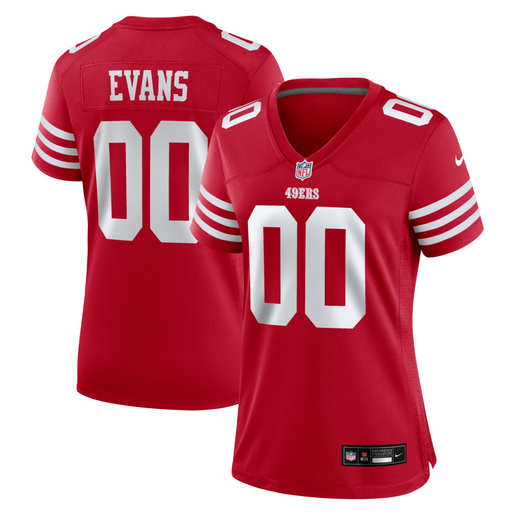 Women's San Francisco 49ers Mike Evans Nike Scarlet Game Jersey - U-jersey