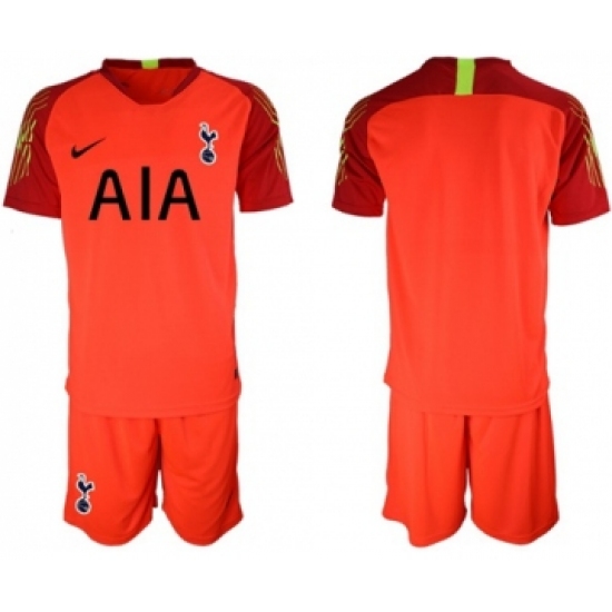 Tottenham Hotspur Blank Red Goalkeeper Soccer Club Jersey