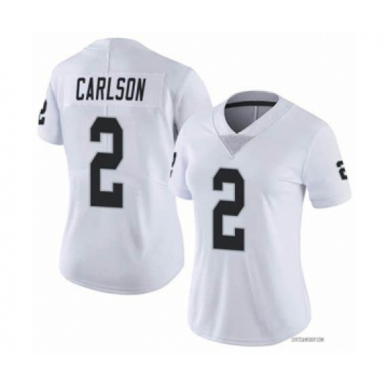 Women's Nike Las Vegas Raiders #2 Daniel Carlson White Vapor Untouchable Limited Stitched Jersey - Ujersey