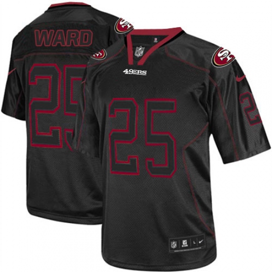 Men's Nike San Francisco 49ers #25 Jimmie Ward Elite Lights Out Black NFL Jersey - Ujersey
