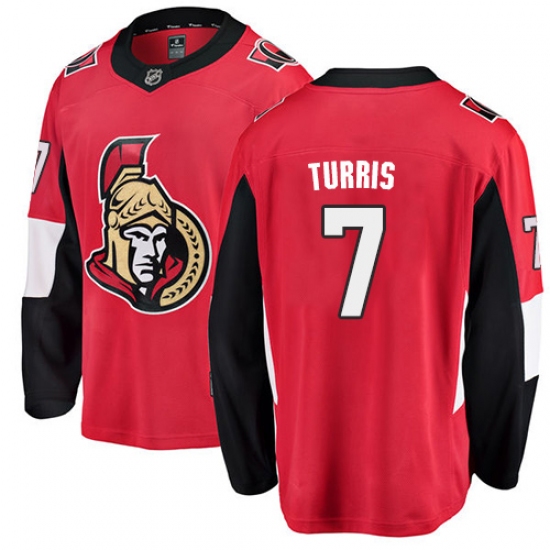 Men's Ottawa Senators #7 Kyle Turris Fanatics Branded Red Home Breakaway NHL Jersey - Ujersey