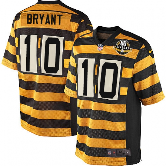 Men's Nike Pittsburgh Steelers #10 Martavis Bryant Elite Yellow/Black Alternate 80TH Anniversary Throwback NFL Jersey - Ujersey