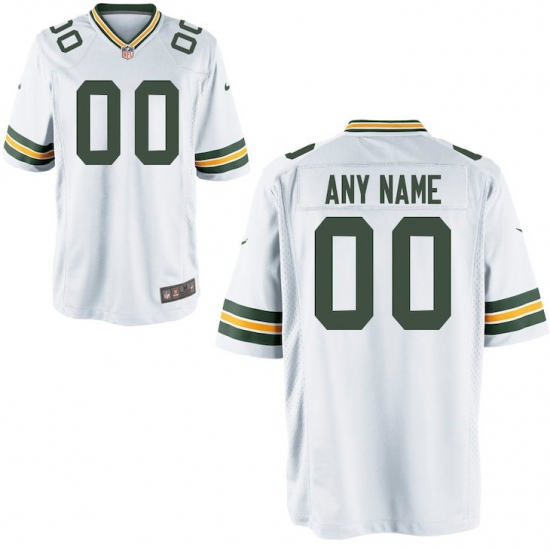 Nike Men's Green Bay Packers Customized White Game Jersey - Ujersey