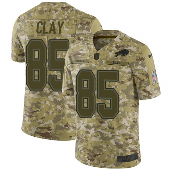 Youth Nike Buffalo Bills #85 Charles Clay Limited Camo 2018 Salute to Service NFL Jersey - Ujersey