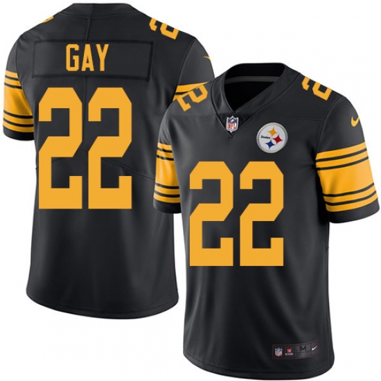 Youth Nike Pittsburgh Steelers #22 William Gay Limited Black Rush Vapor Untouchable NFL Jersey - Ujersey