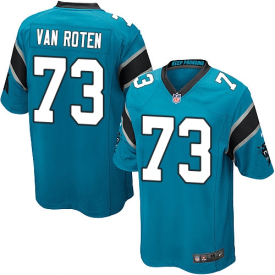 Men's Nike Carolina Panthers #73 Greg Van Roten Game Blue Alternate NFL Jersey - Ujersey
