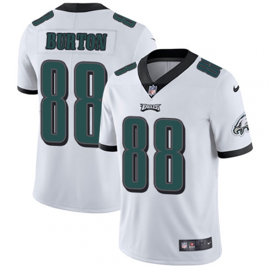 Youth Nike Philadelphia Eagles #88 Trey Burton White Vapor Untouchable Limited Player NFL Jersey - Ujersey