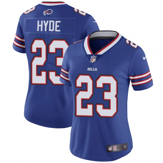 Women's Nike Buffalo Bills #23 Micah Hyde Royal Blue Team Color Vapor Untouchable Limited Player NFL Jersey - Ujersey